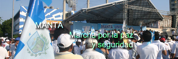 Manta marcha por la paz y seguridad